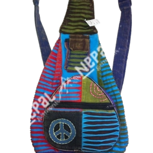 Hand Embroidery And Razor Cut Hippie Gitara Bag
