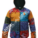 Multicolor Patchwork Cotton Man Jacket