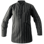 Striped Cotton Kurta Shirt with 3 Button