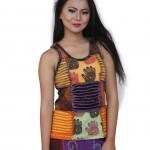 Hamsa Print Razer-Cut Tank Top