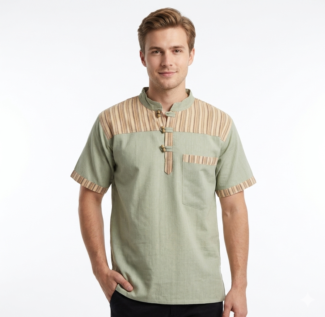 Half Sleeve Handmade Cotton Shirt