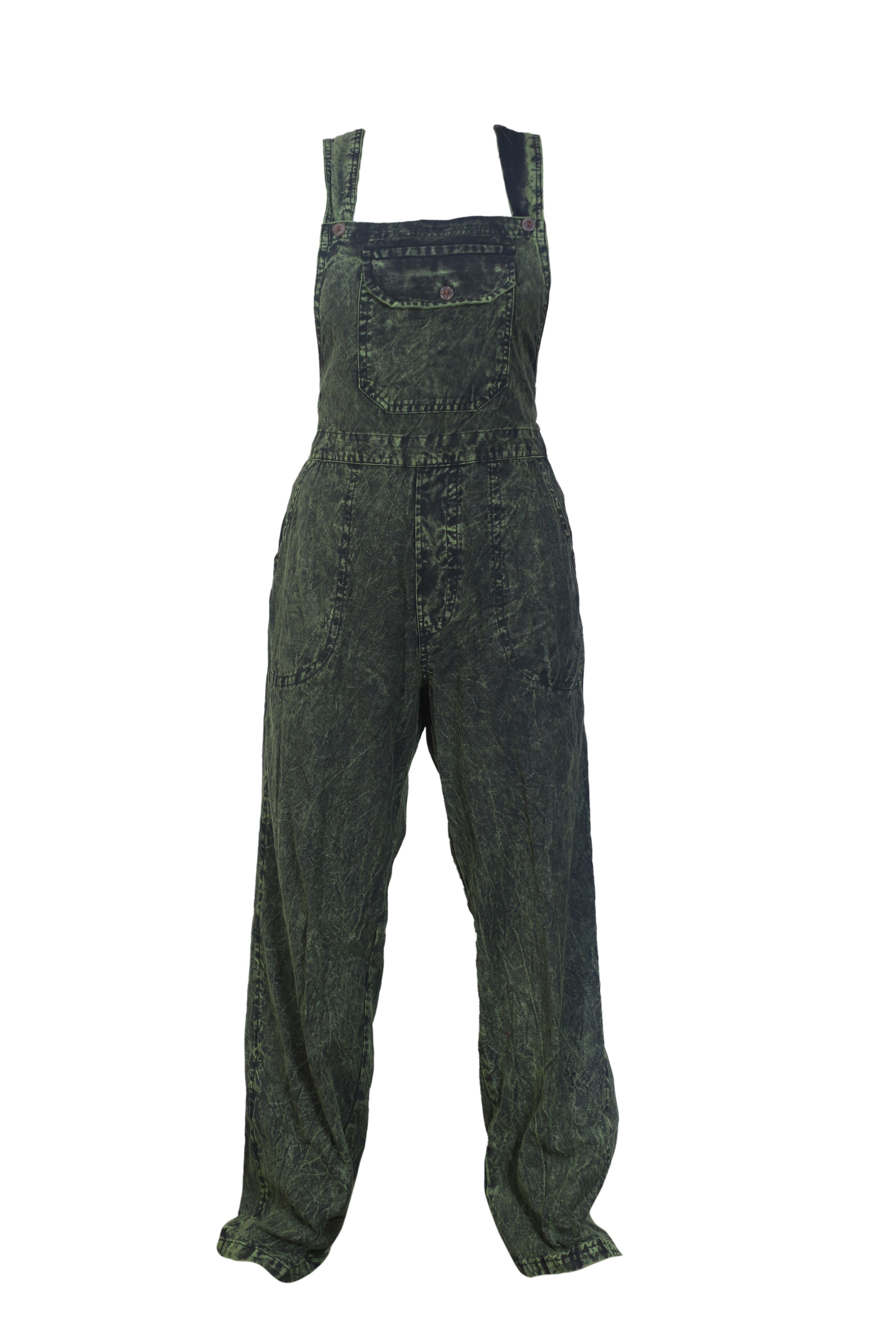 Tie-Dye Cotton Jumpsuit/Dungaree – Handmade in Nepal | Boho Outfit