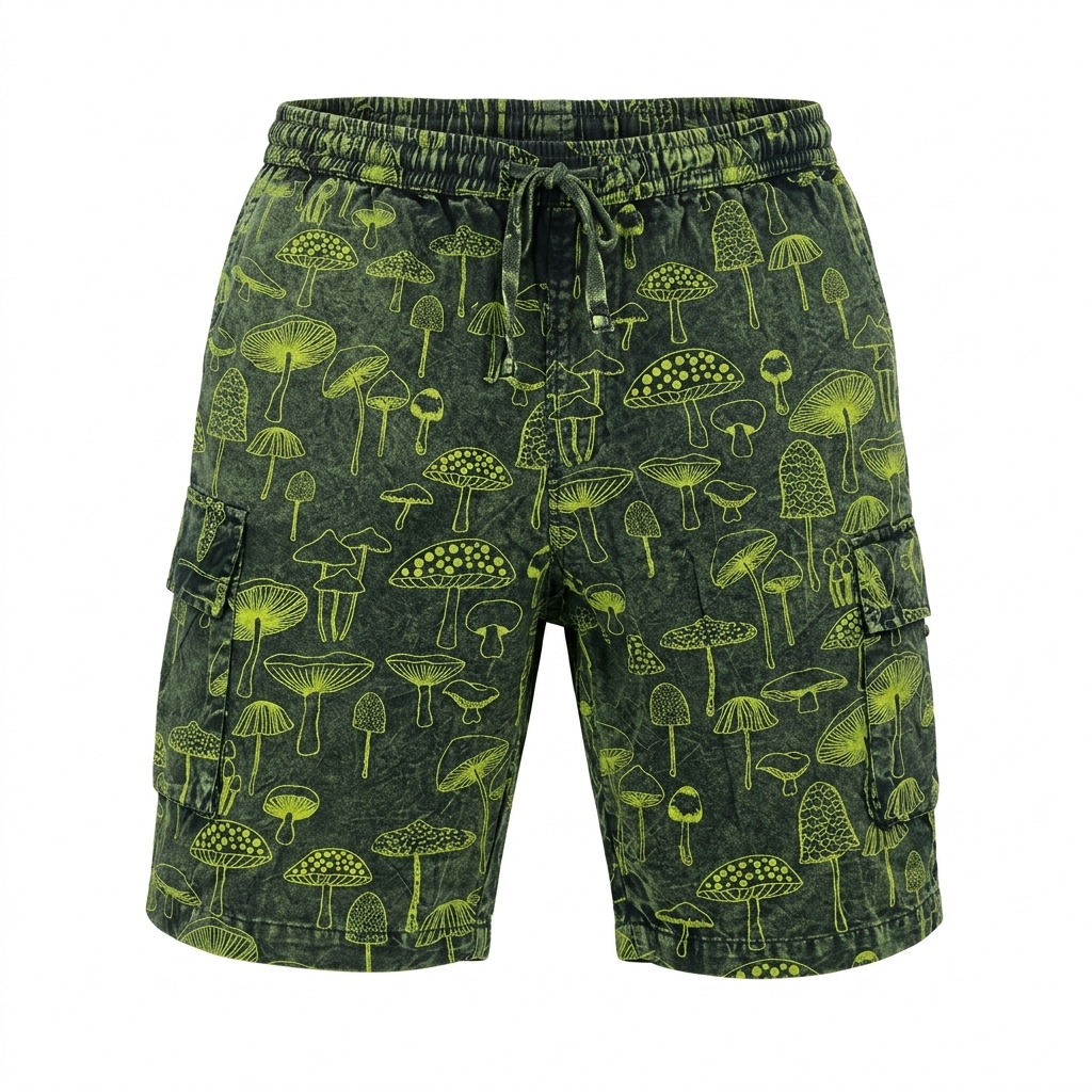 Mushroom Cargo Shorts