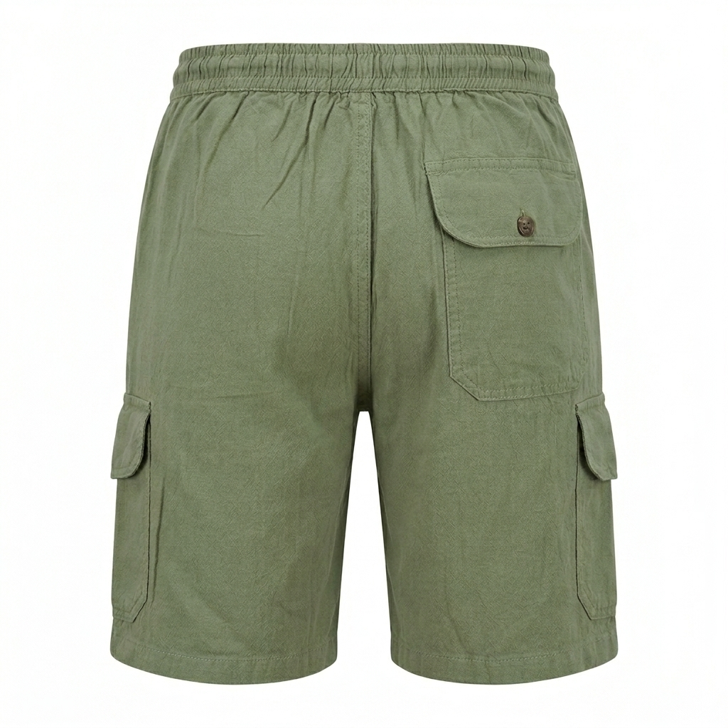 Pure Cotton Cargo Shorts for Women – Breathable Casual Summer Shorts with Pockets