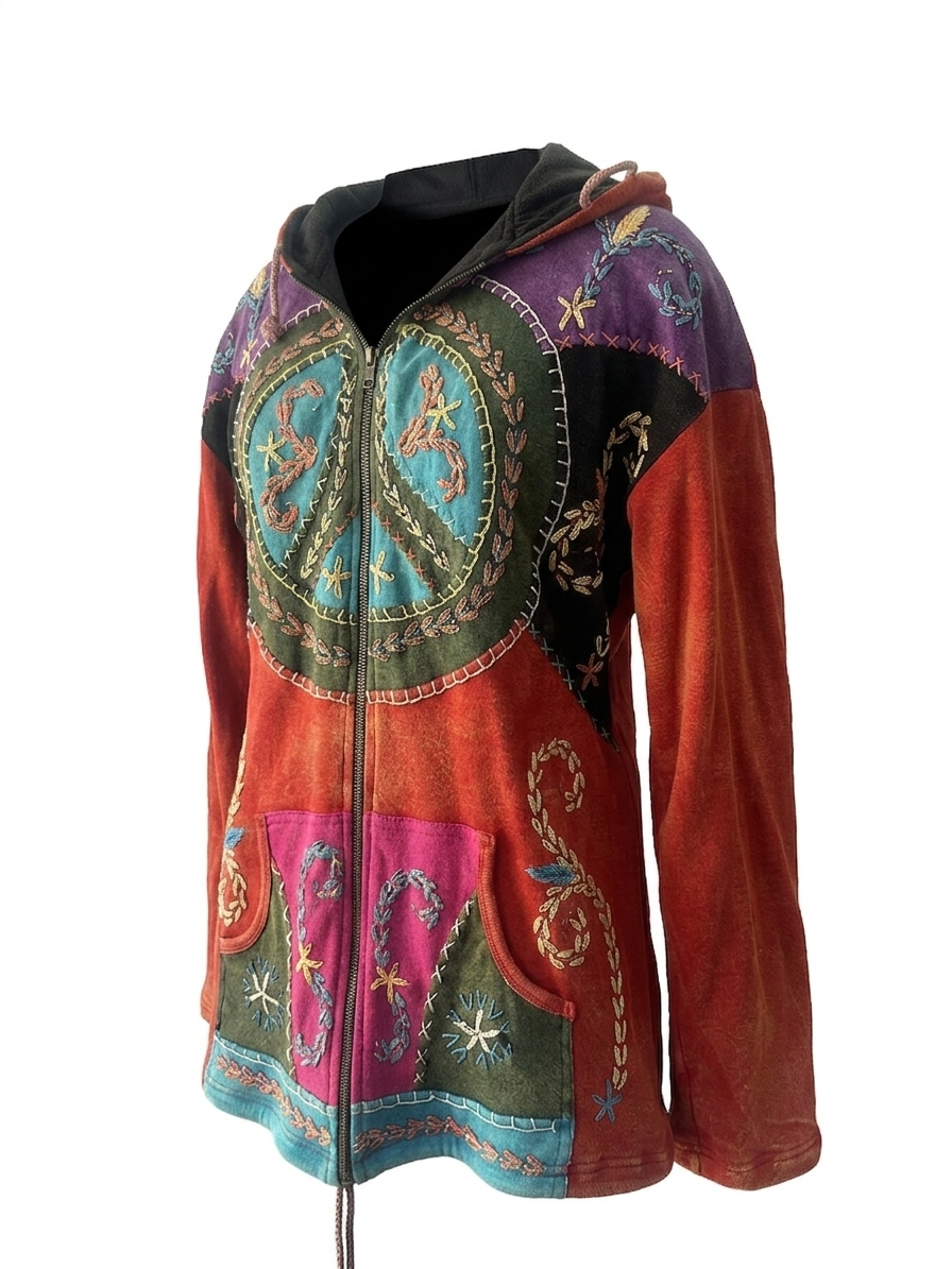 Peace Symbol Cotton Jacket