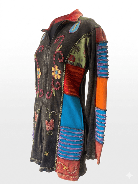 Flourish Patchwork Long Jacket
