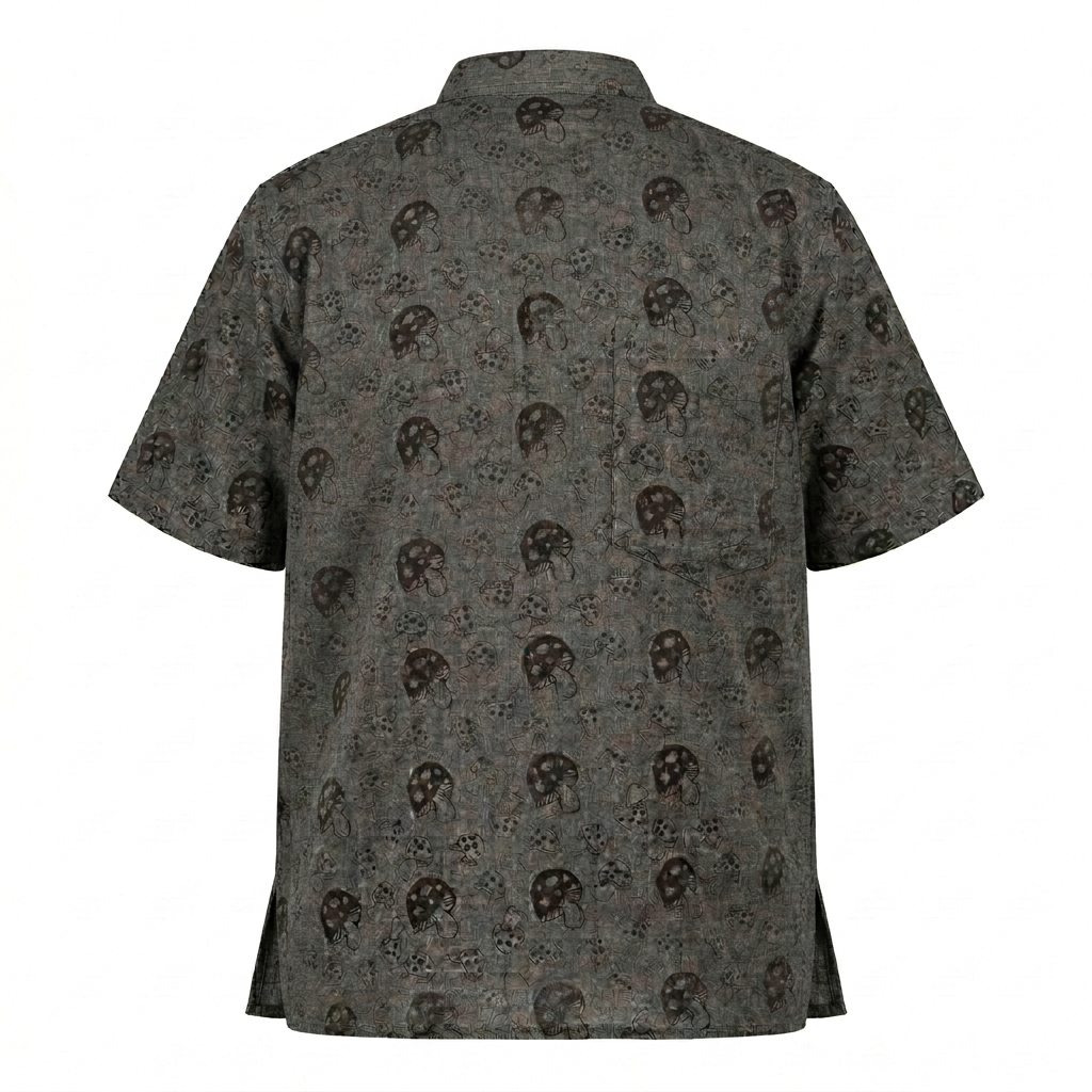 Mushroom Printed Cotton Shirt