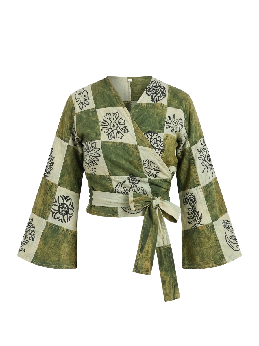 Patchwork Stonewash Tops