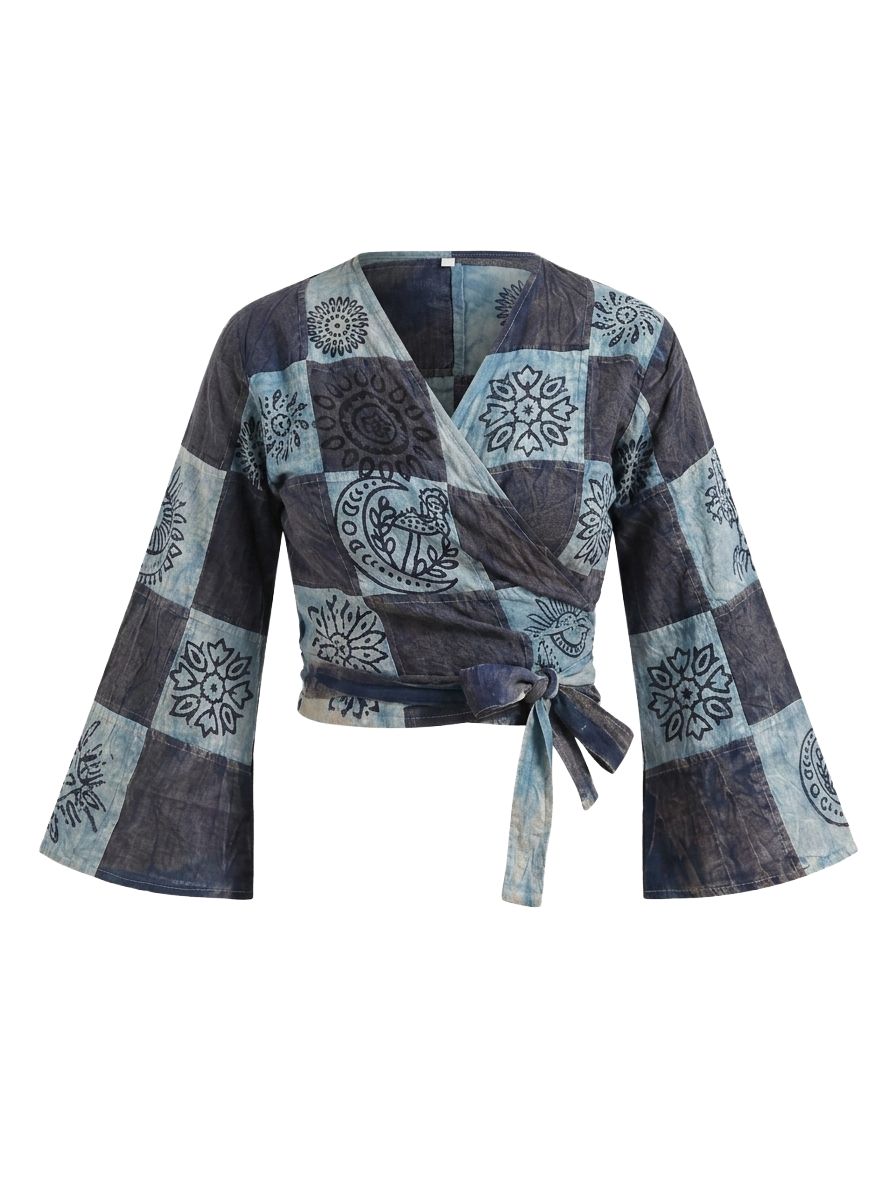 Patchwork Stonewash Tops