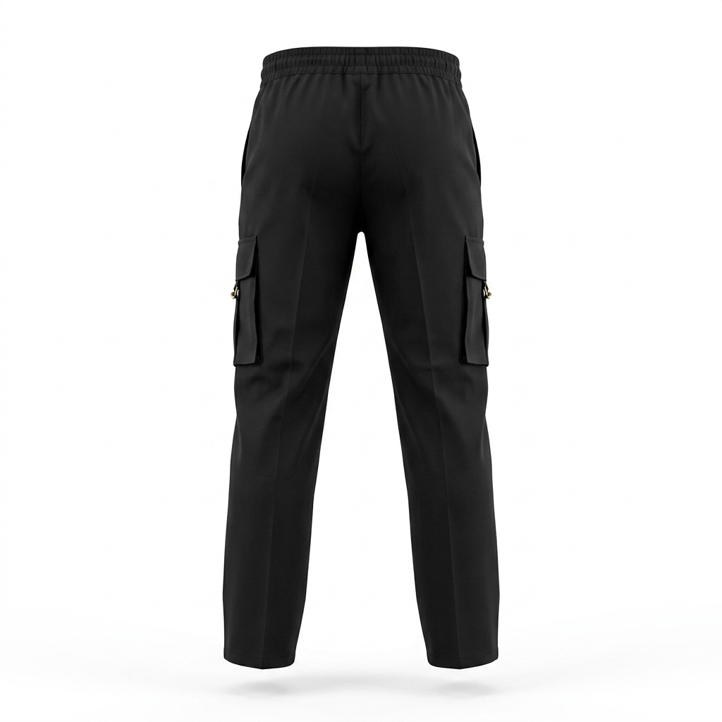 Hippie Plain Cotton Cargo Pants