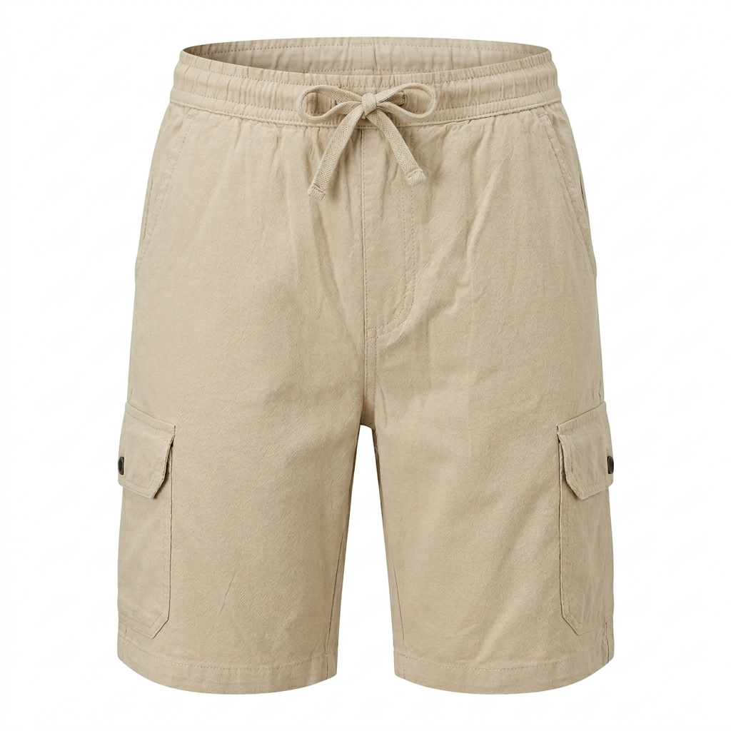 Pure Cotton Cargo Shorts for Women – Breathable Casual Summer Shorts with Pockets