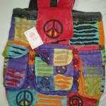 Cotton back pack bag