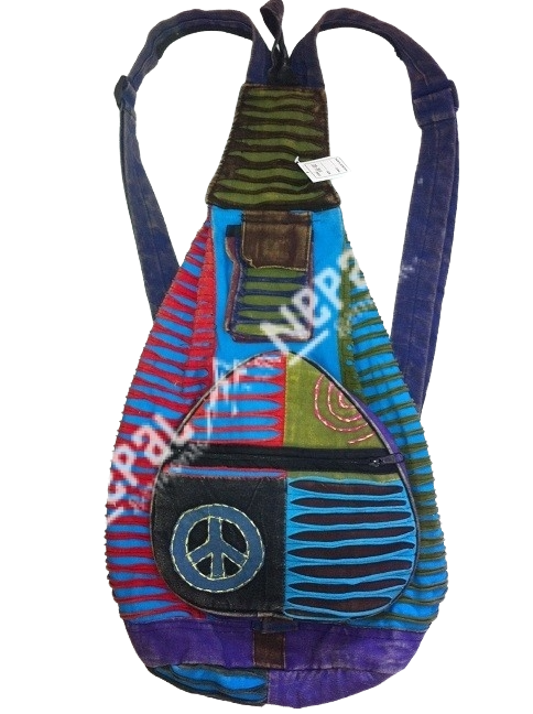 Hand Embroidery And Razor Cut Hippie Gitara Bag