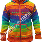 Multicolor Knitted  Woolen  Jacket